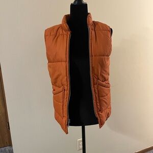 Vintage Orange Quilted Vest